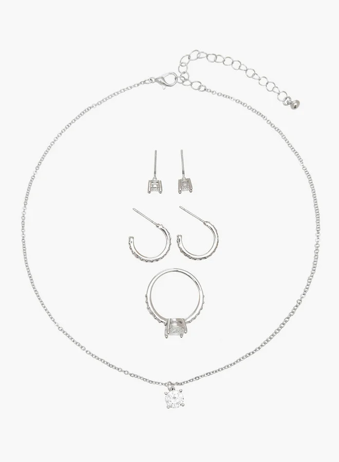 فلورا بيلا من شو إكسبرس Metallic 4-Piece Jewellery Set